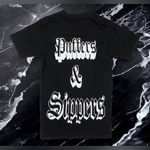 NEW Puffers Smoke Shop Receipt Puffers & Simpers Big Logo T Shirt Sz XL